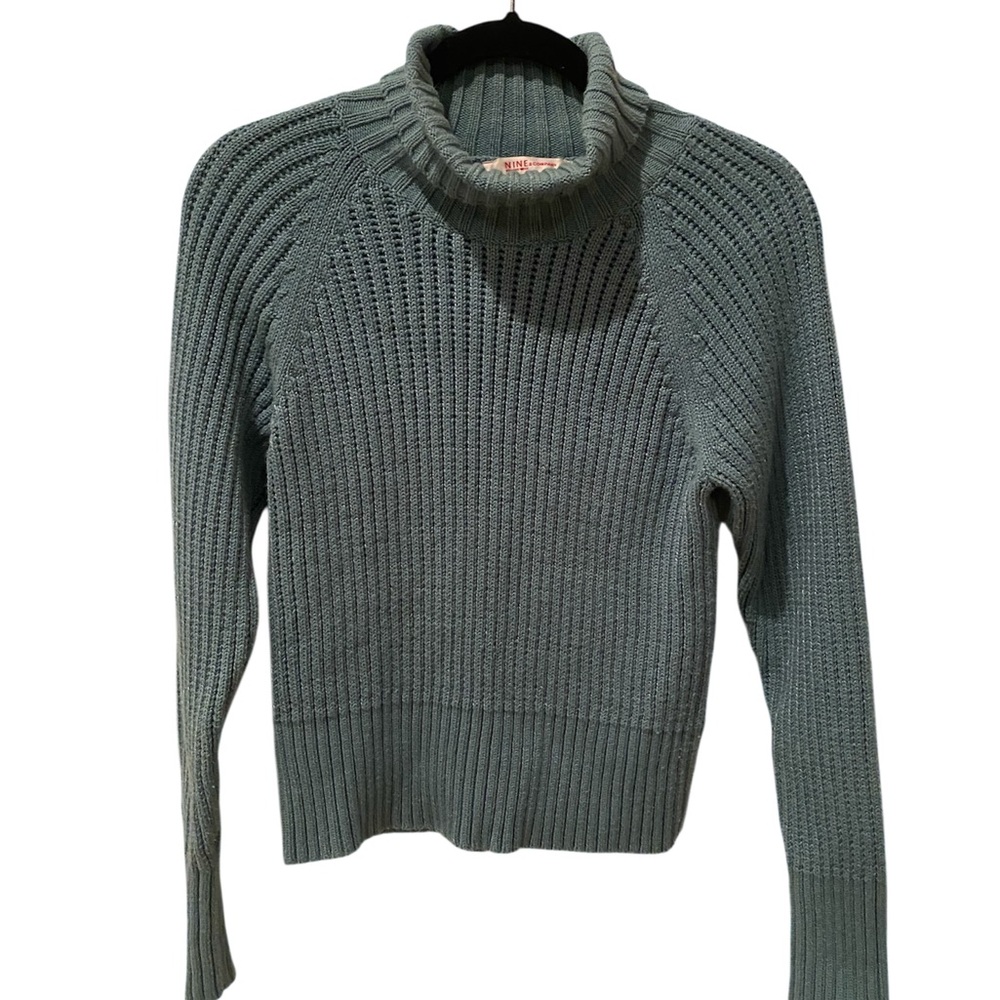Nine & Company Textured Turtleneck Sweater - Green